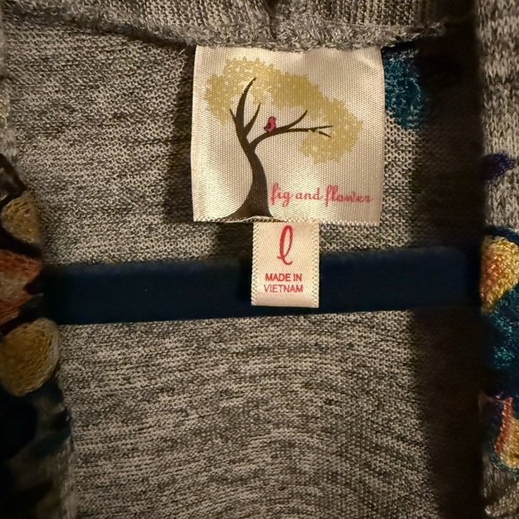 Anthropologie Fig & Flower Knit Cardigan Top β Size Large - Picture 5 of 8